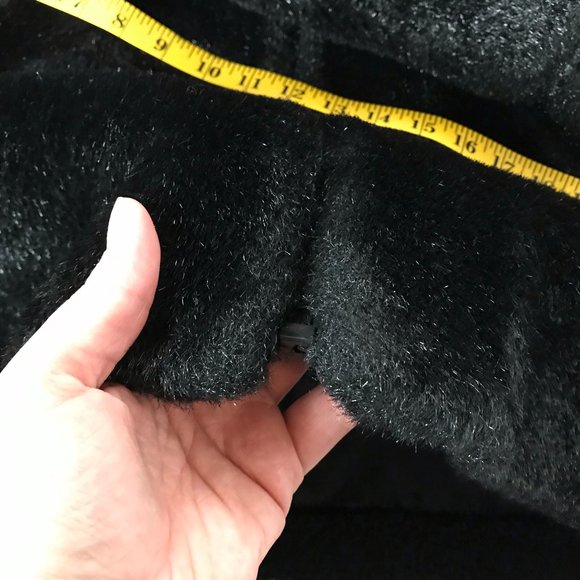 Vintage Charles Klein Black Faux Fur Hooded Jacket - Picture 13 of 15